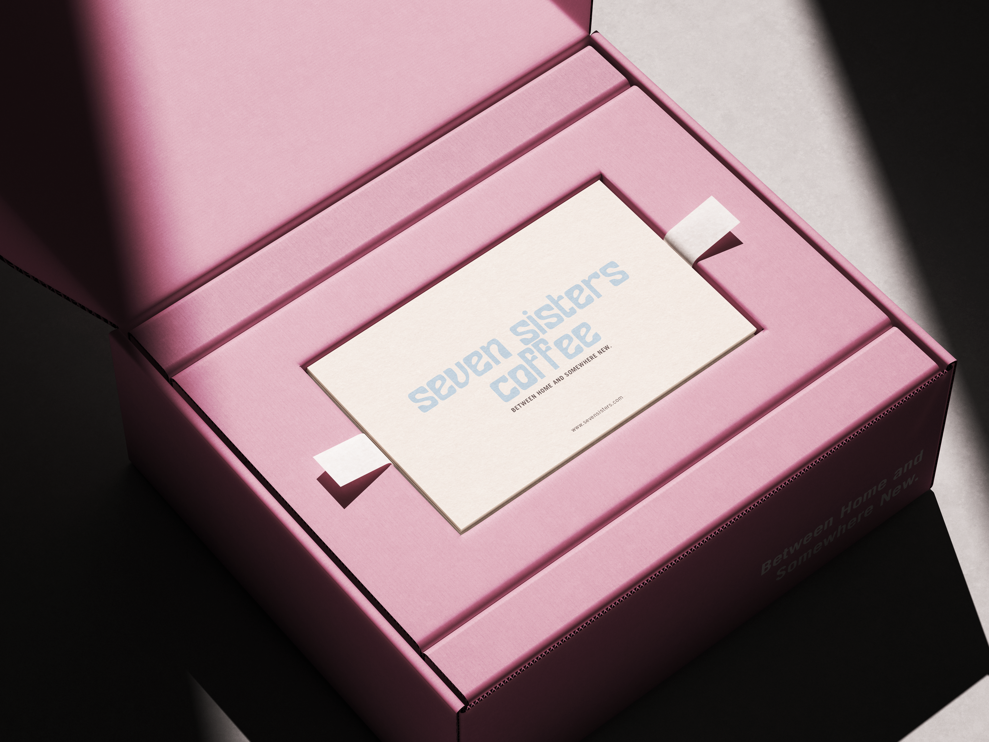 Visitenkarte in Box mit Font